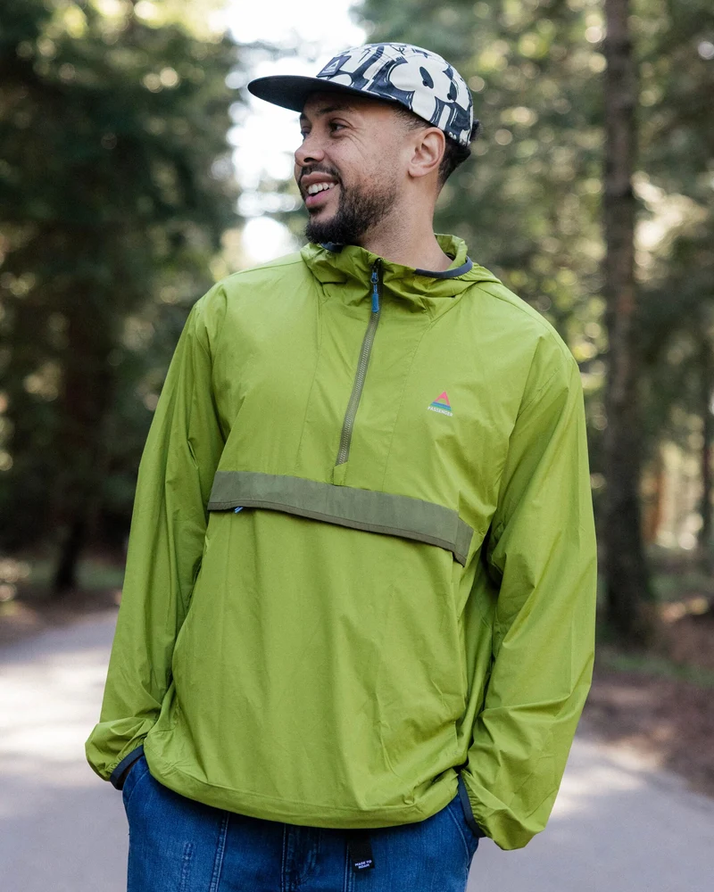 Gusto Windshell Anorak - Teegrün