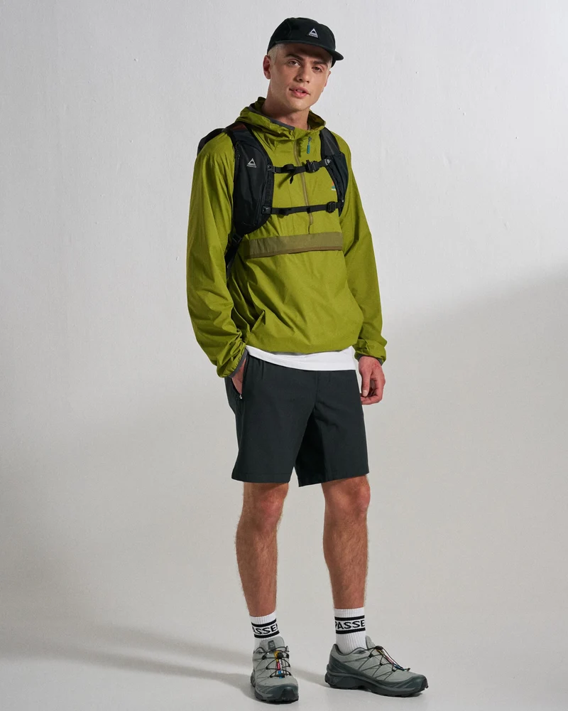 Gusto Windshell Anorak - Teegrün
