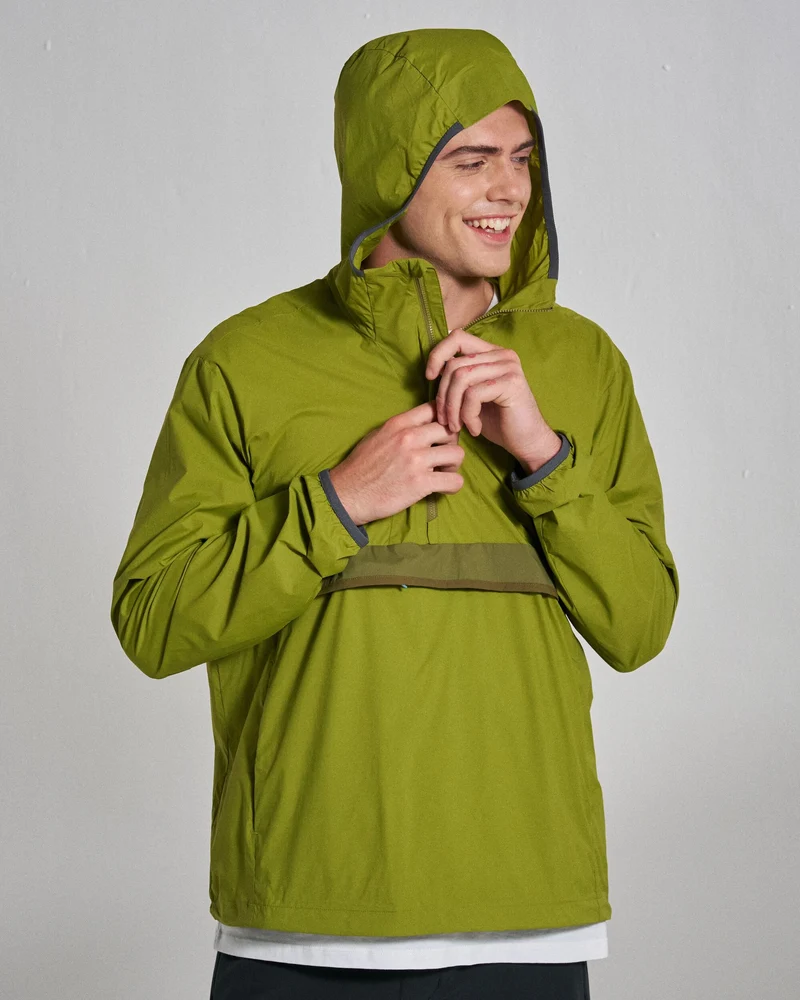 Gusto Windshell Anorak - Teegrün