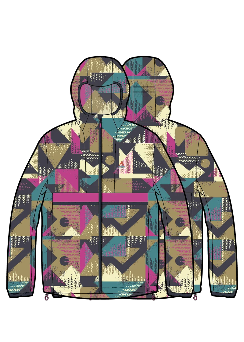 Viento Windshell Jacke - Mosaic Mountain Charcoal