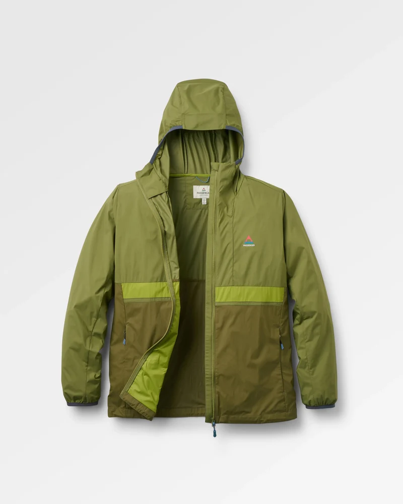 Viento Windshell Jacke - Dunkeloliv/Klee