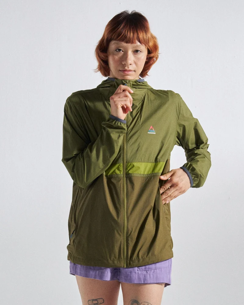 Viento Windshell Jacke - Dunkeloliv/Klee