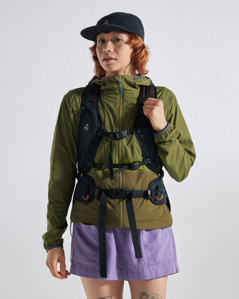 Viento Windshell Jacke - Dunkeloliv/Klee