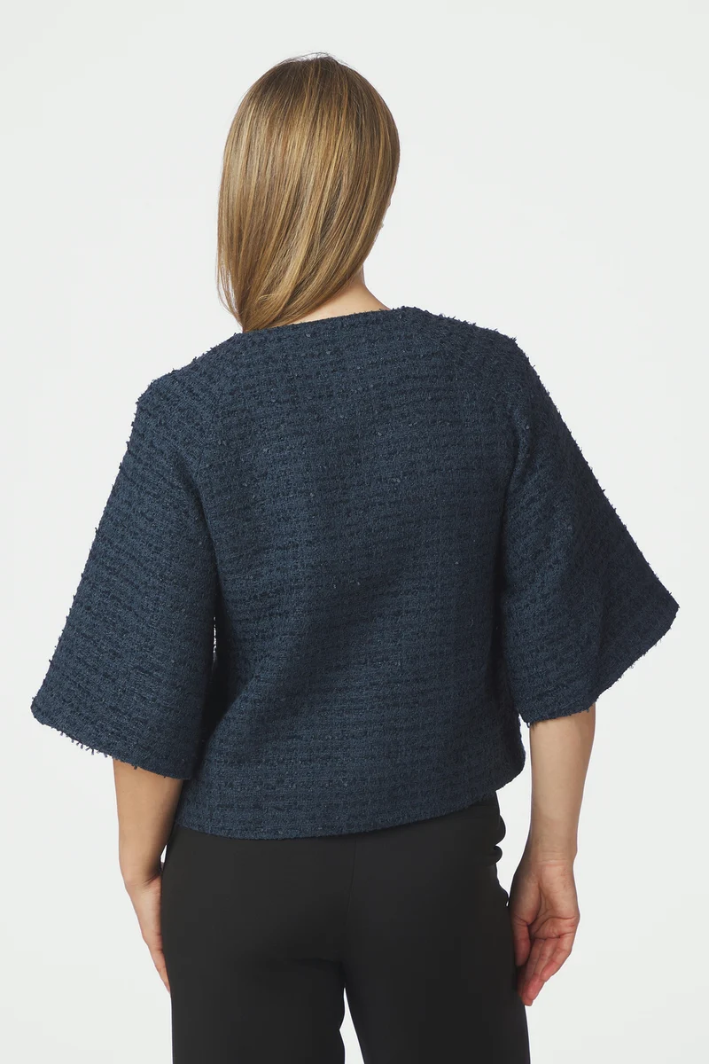 Rosella Boucle Mini Jacket | Navy | Jakke fra Neo Noir