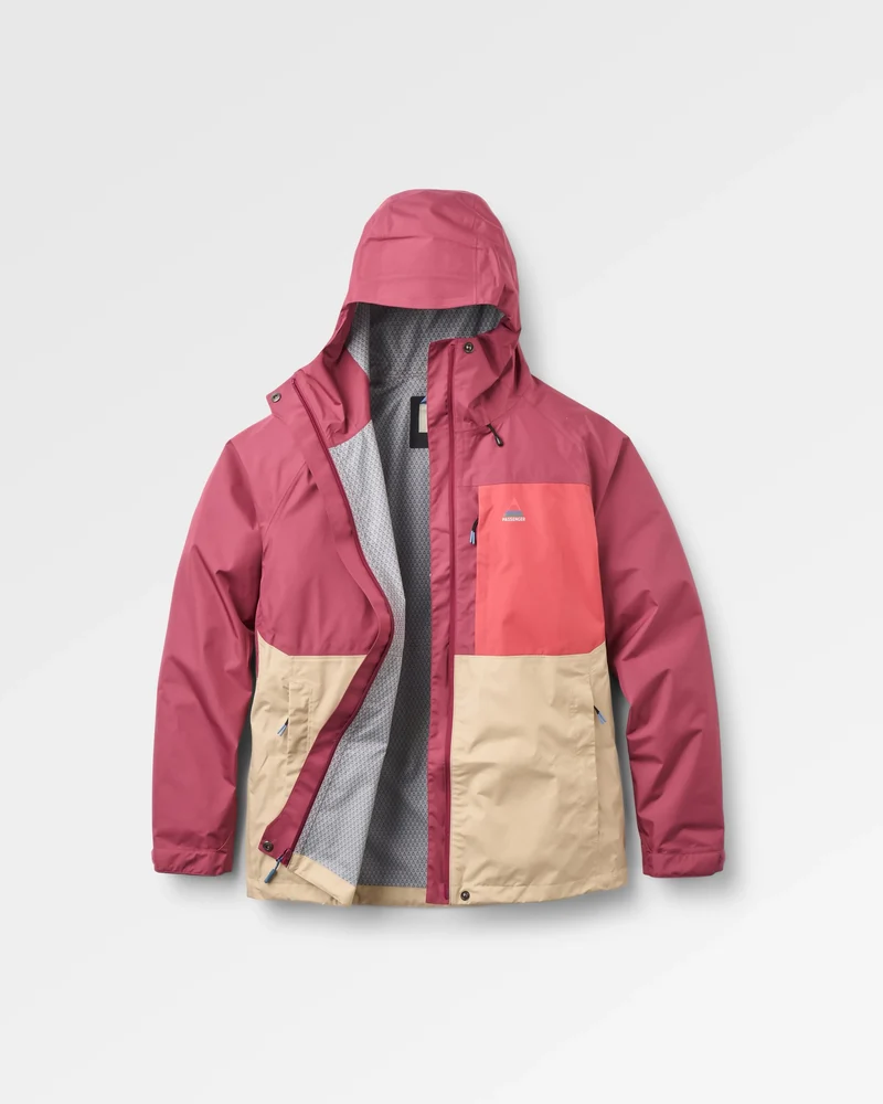 Trailscape Damen Wasserdichte Jacke - Kastanienbraun/Stein