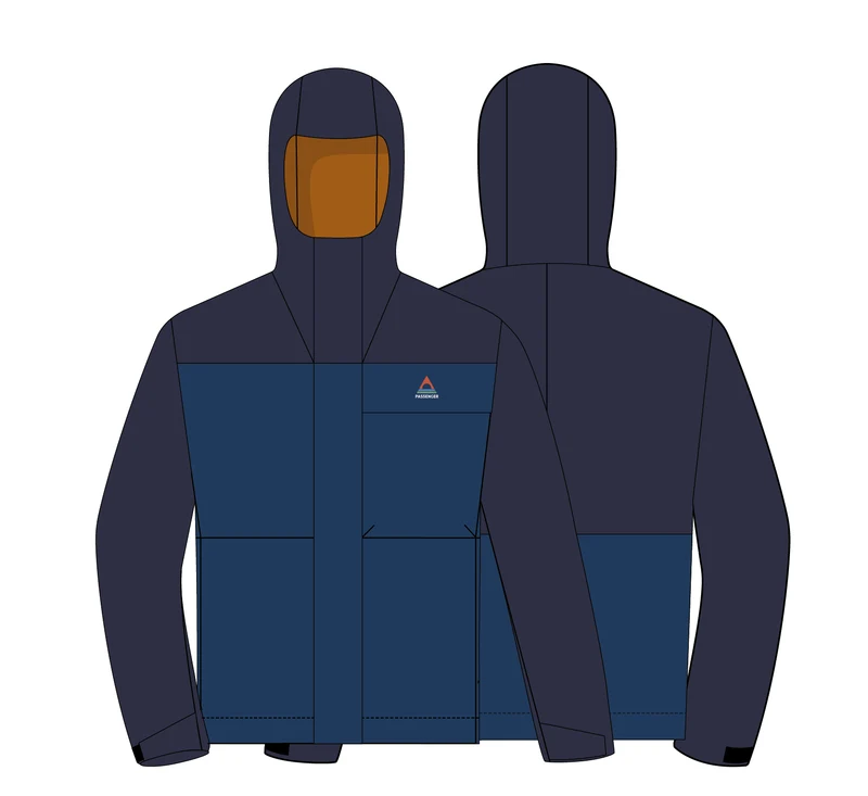 Overland Wasserdichte Jacke - Sattes Navy/Marineblau