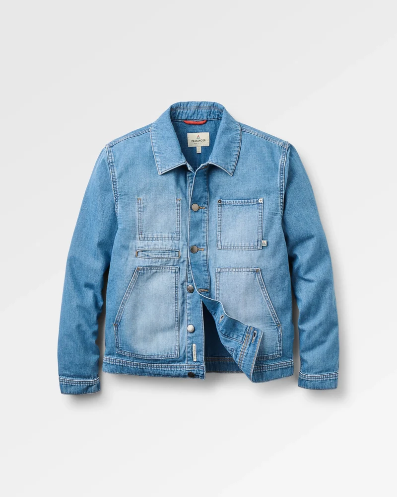 Vantage Denim-Jacke - Helles Denim-Waschung