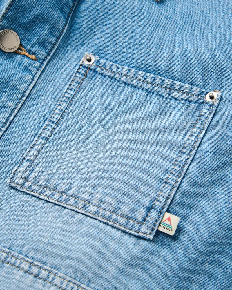 Vantage Denim-Jacke - Helles Denim-Waschung