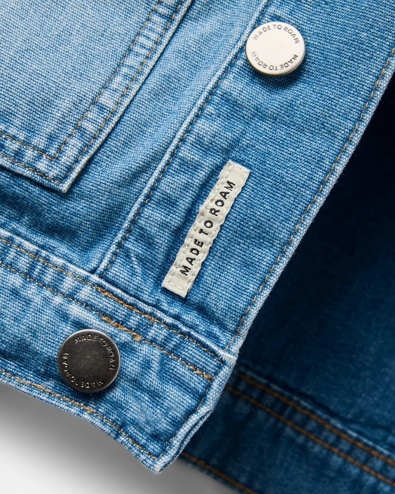 Vantage Denim-Jacke - Helles Denim-Waschung