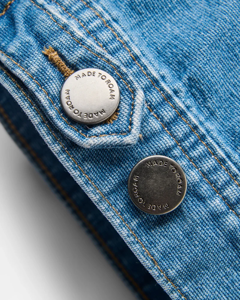 Vantage Denim-Jacke - Helles Denim-Waschung