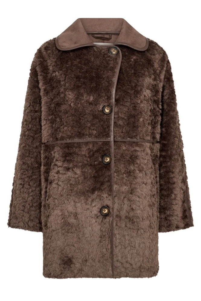 Loddy Jacket 211520 | Morel | Frakke fra Freequent