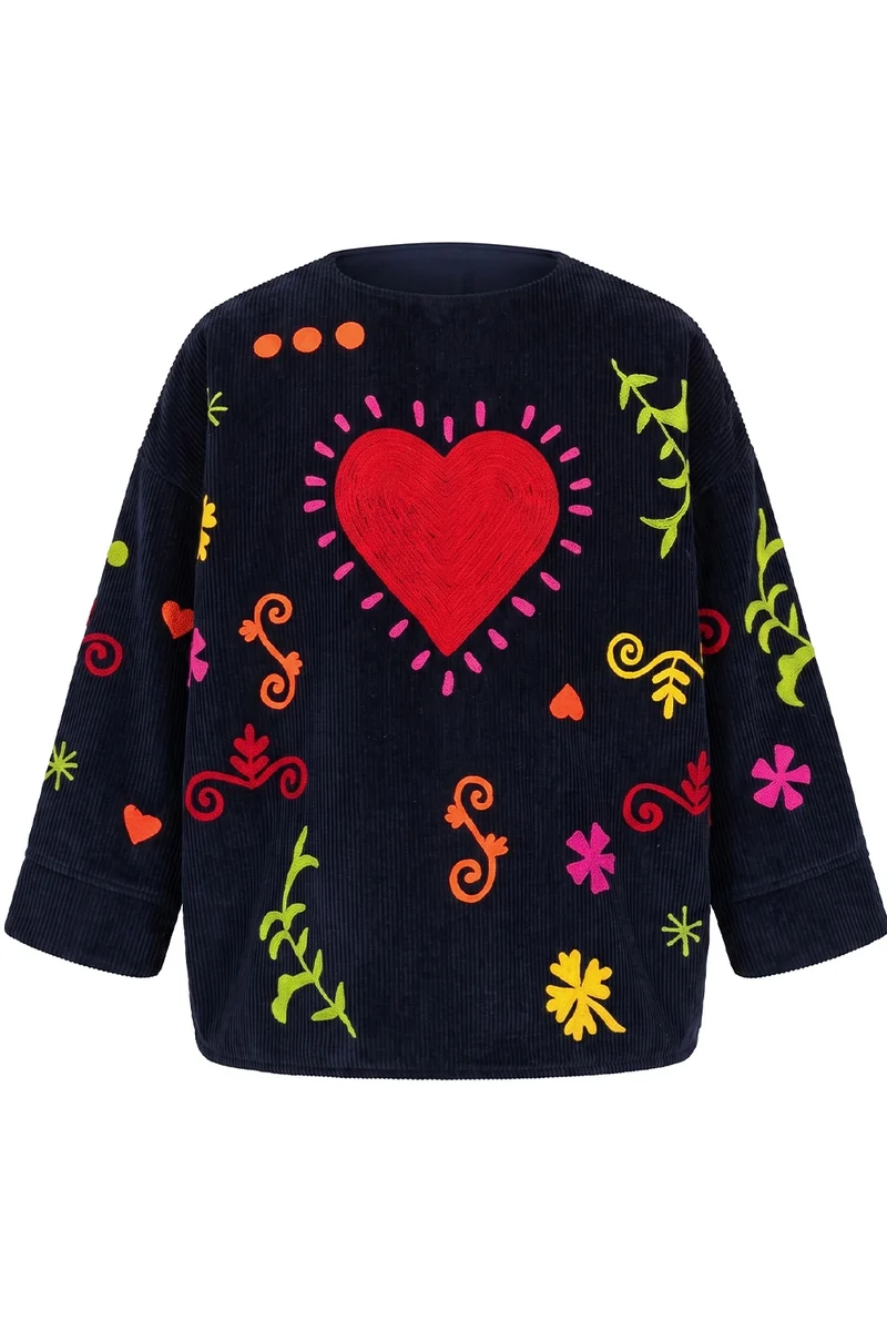 Baya Embroidered Jacket | Royal Blue
