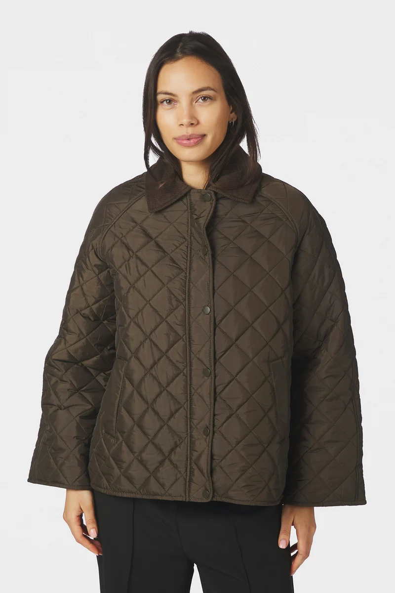 Iva Quilt Jacket | Khaki | Jakke fra Neo Noir
