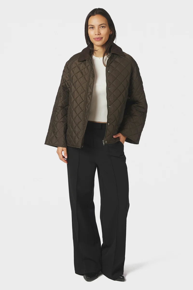 Iva Quilt Jacket | Khaki | Jakke fra Neo Noir