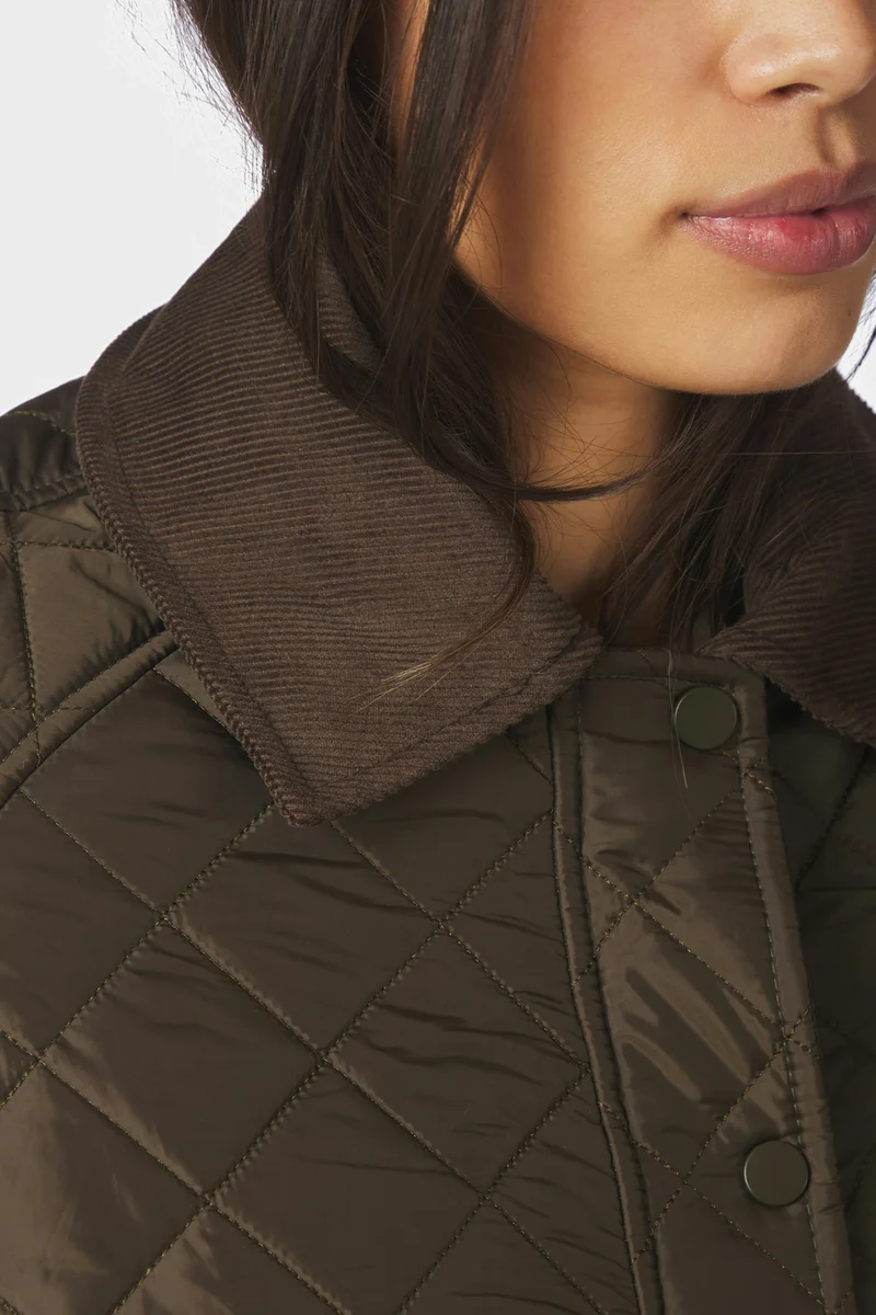 Iva Quilt Jacket | Khaki | Jakke fra Neo Noir