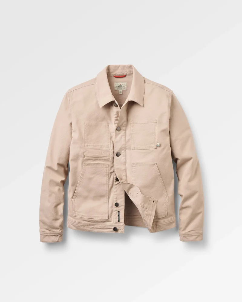 Vantage Baumwoll-Canvas-Jacke - Einfach Taupe
