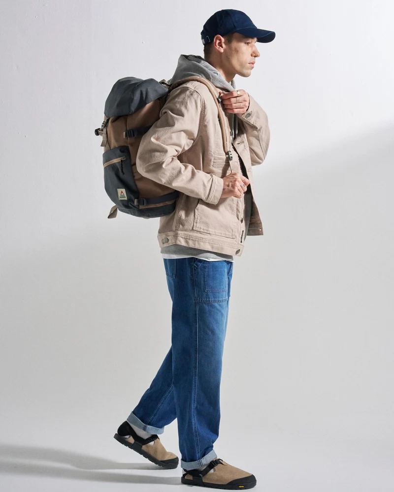 Vantage Baumwoll-Canvas-Jacke - Einfach Taupe