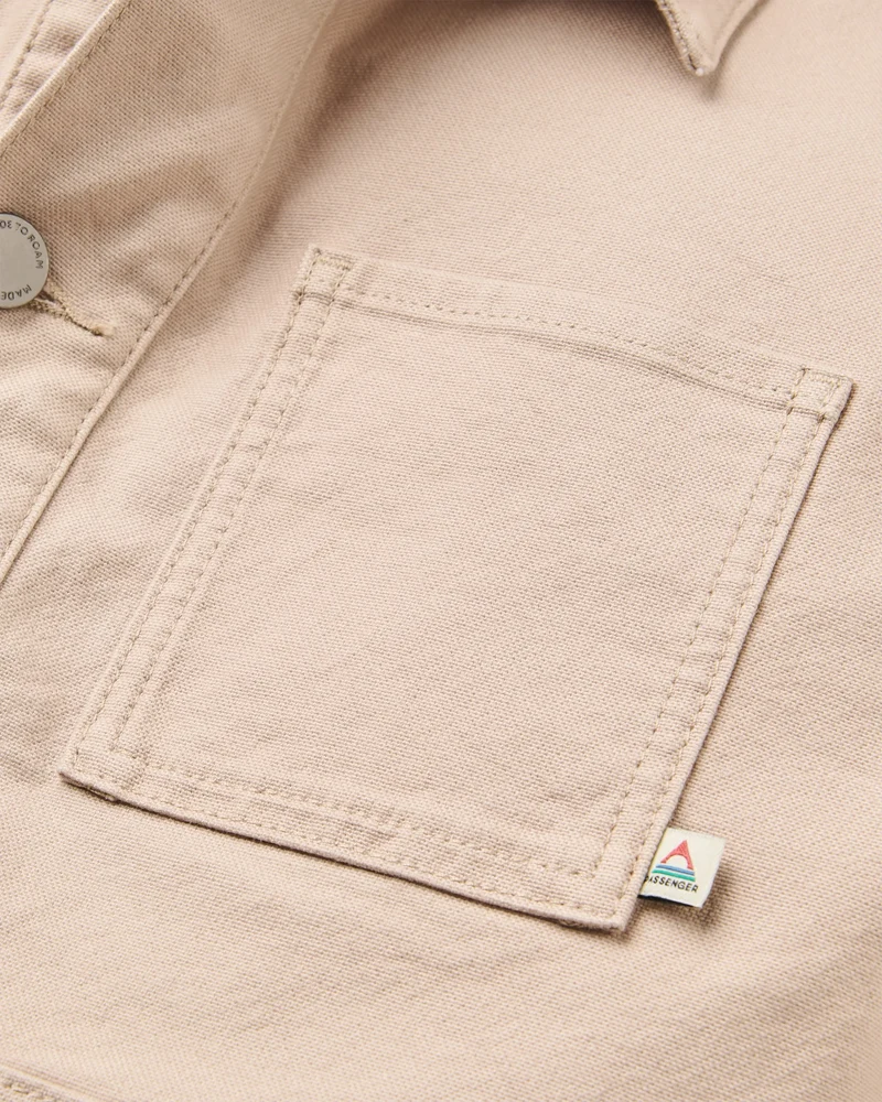 Vantage Baumwoll-Canvas-Jacke - Einfach Taupe
