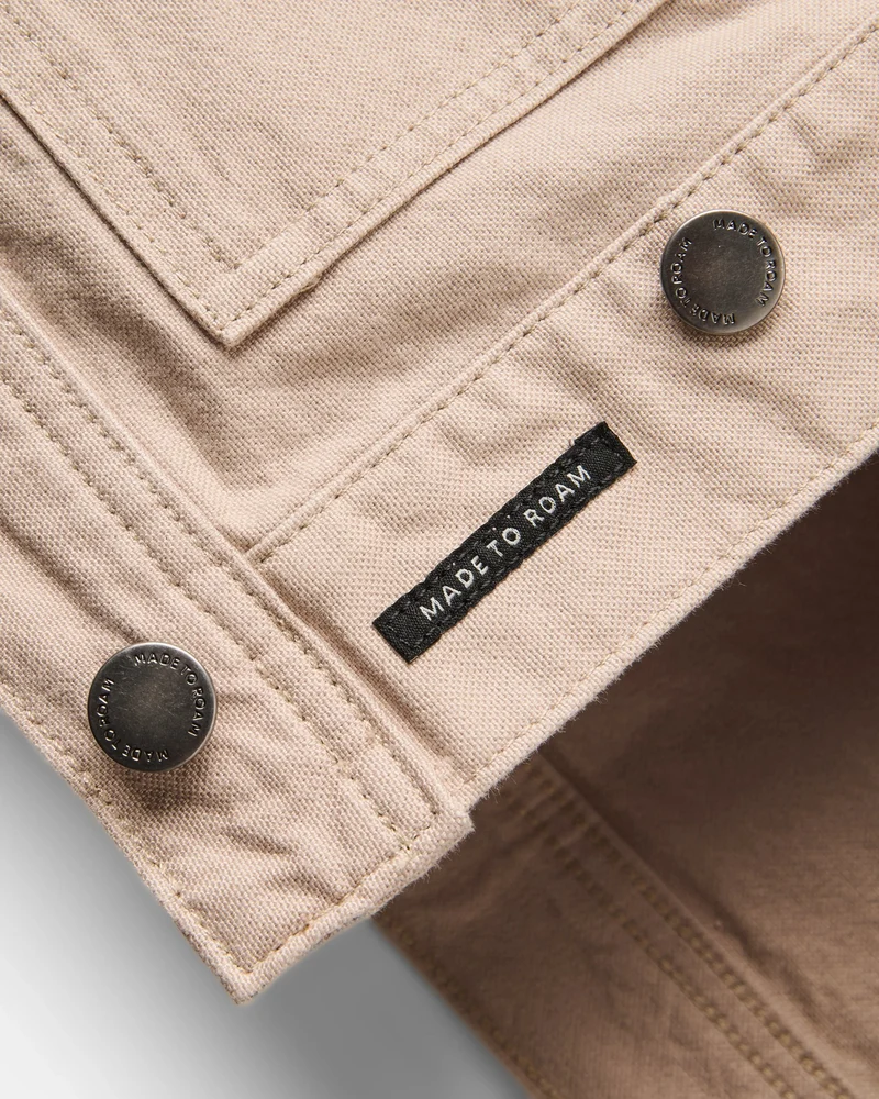 Vantage Baumwoll-Canvas-Jacke - Einfach Taupe