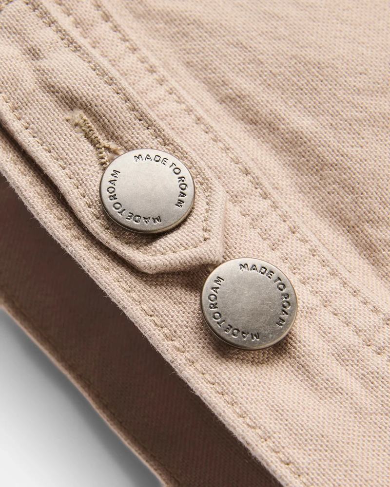 Vantage Baumwoll-Canvas-Jacke - Einfach Taupe