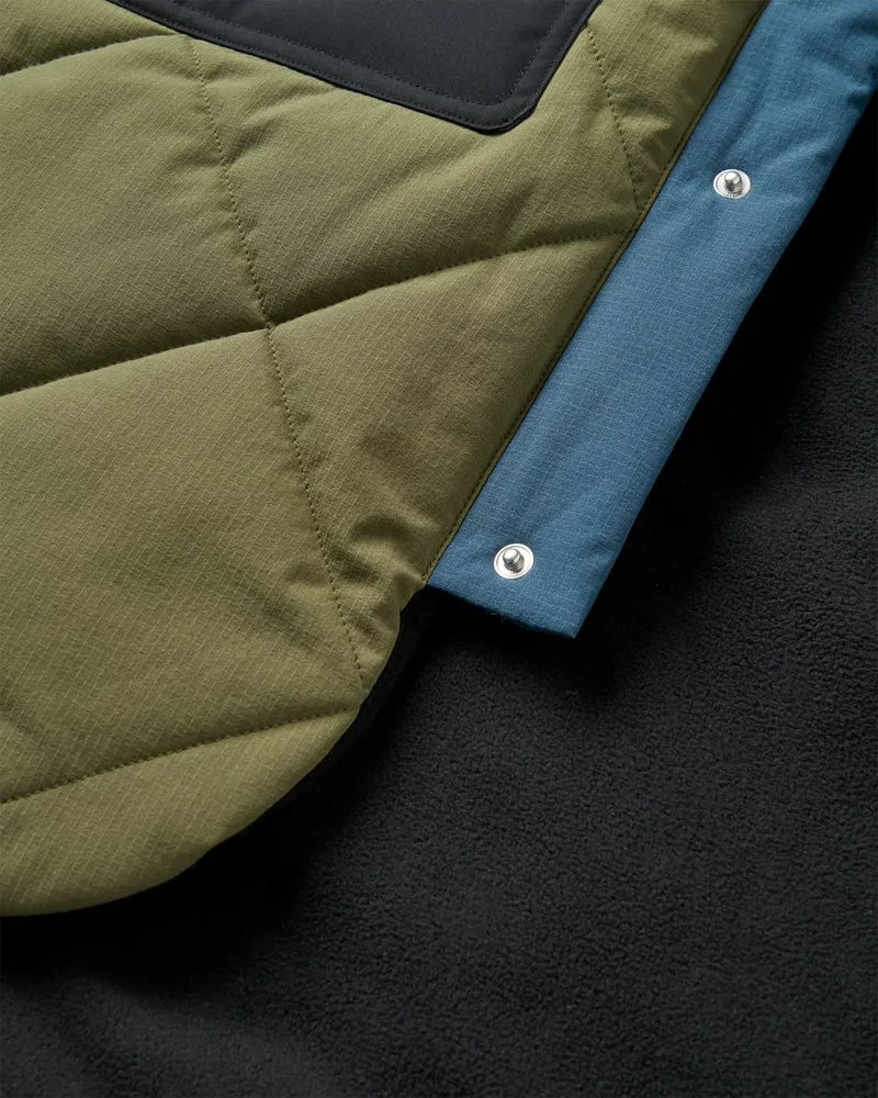Campscape Fleece-gefütterter Parka - Schwarz/Khaki