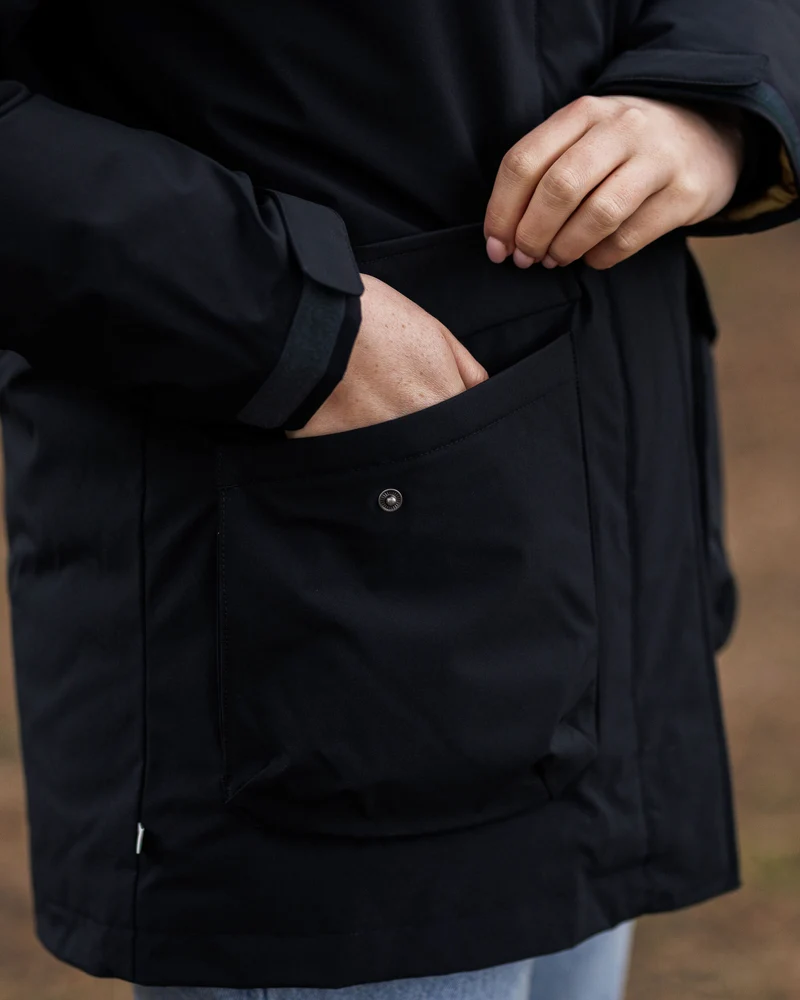 Alaska Isolierte Parka - Schwarz