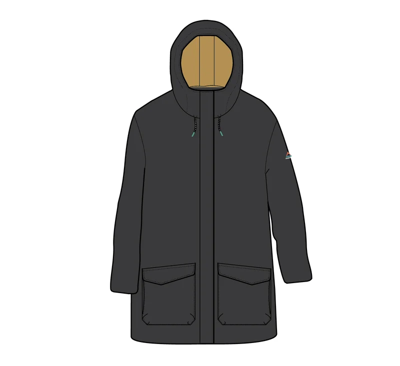 Alaska Isolierte Parka - Schwarz
