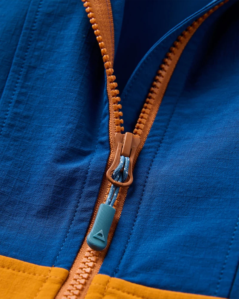 Trailscape Herren Leichte Softshell-Jacke - Blau Navy/Retro Orange