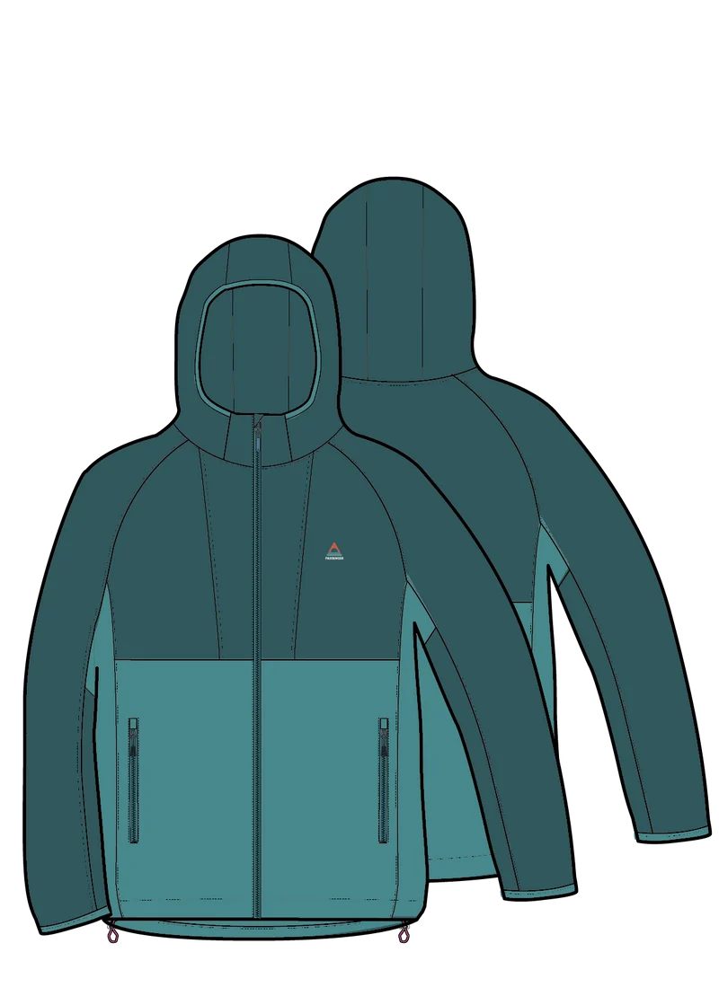 Trailscape Herren Leichte Softshell-Jacke - Mittelmeer/ Ozean Blaugrün