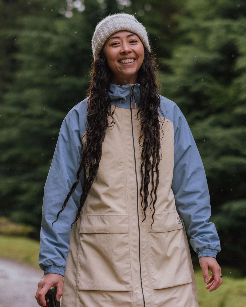 Serein Wasserdichte Jacke - Verblasstes Denim/Wüste