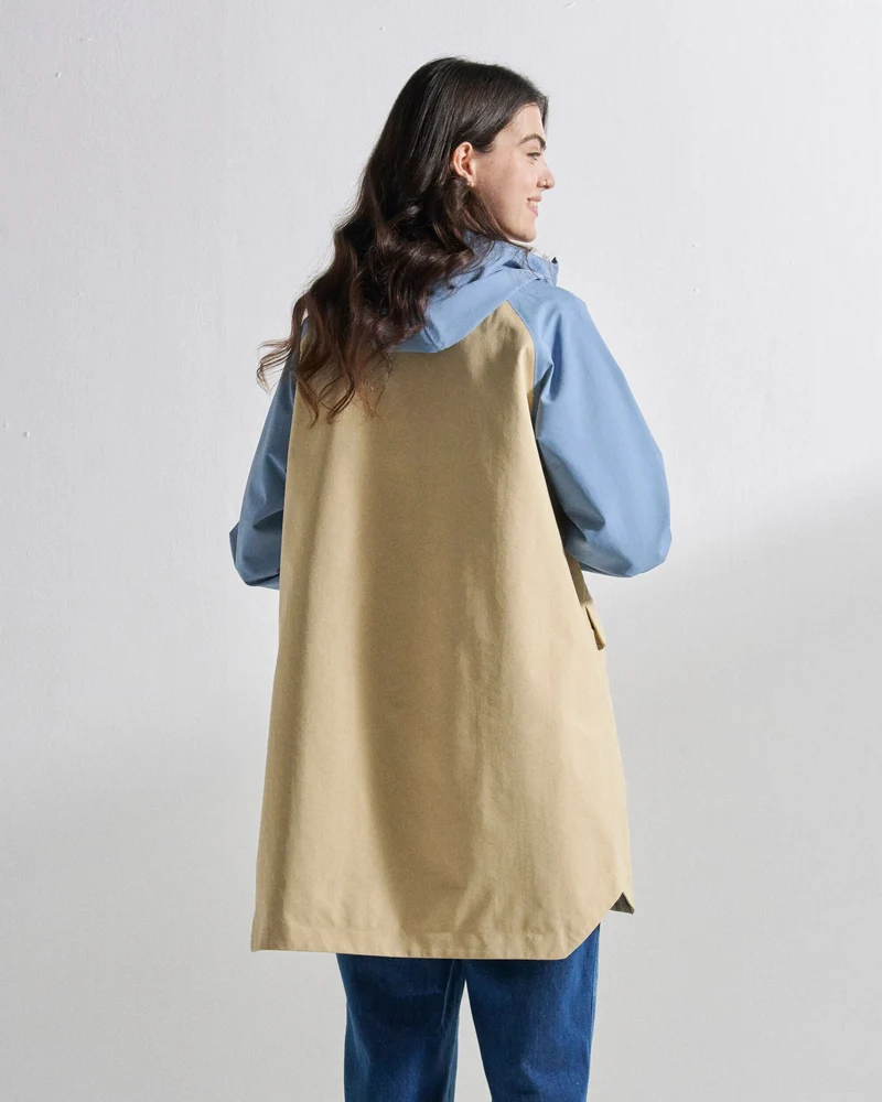 Serein Wasserdichte Jacke - Verblasstes Denim/Wüste