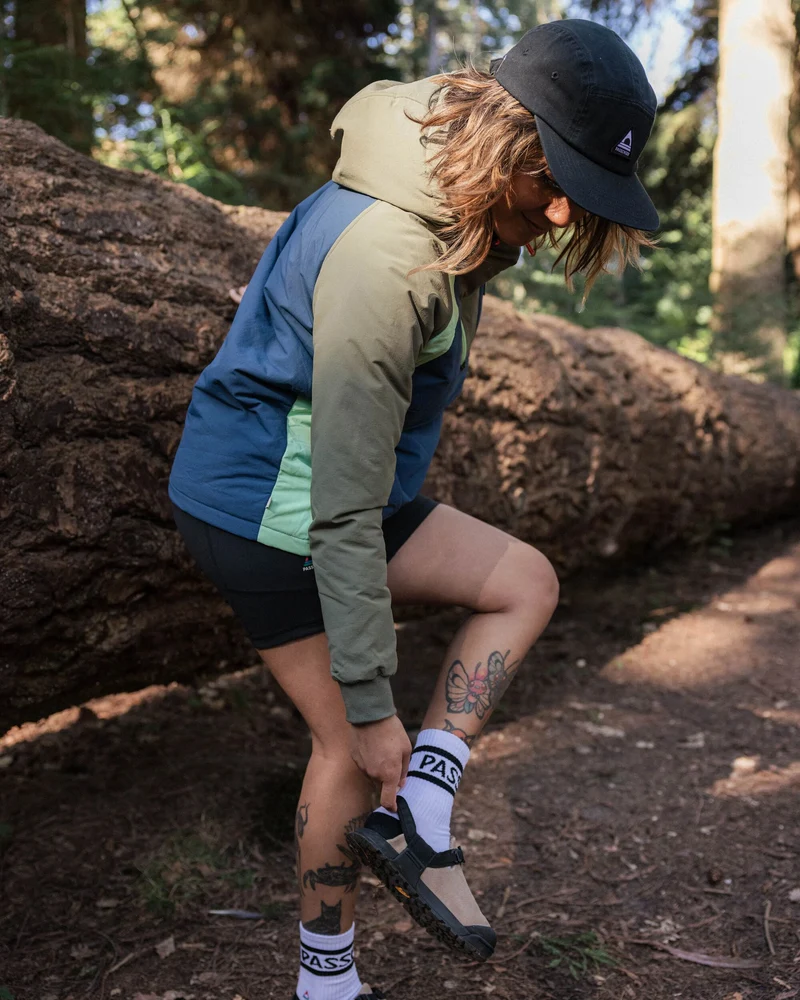 Ocean Isolierter Anorak - Dunkles Denim/ Staubiges Olive