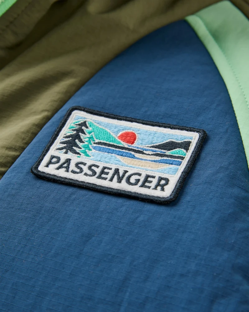 Ocean Isolierter Anorak - Dunkles Denim/ Staubiges Olive