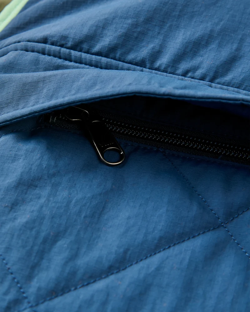 Ocean Isolierter Anorak - Dunkles Denim/ Staubiges Olive