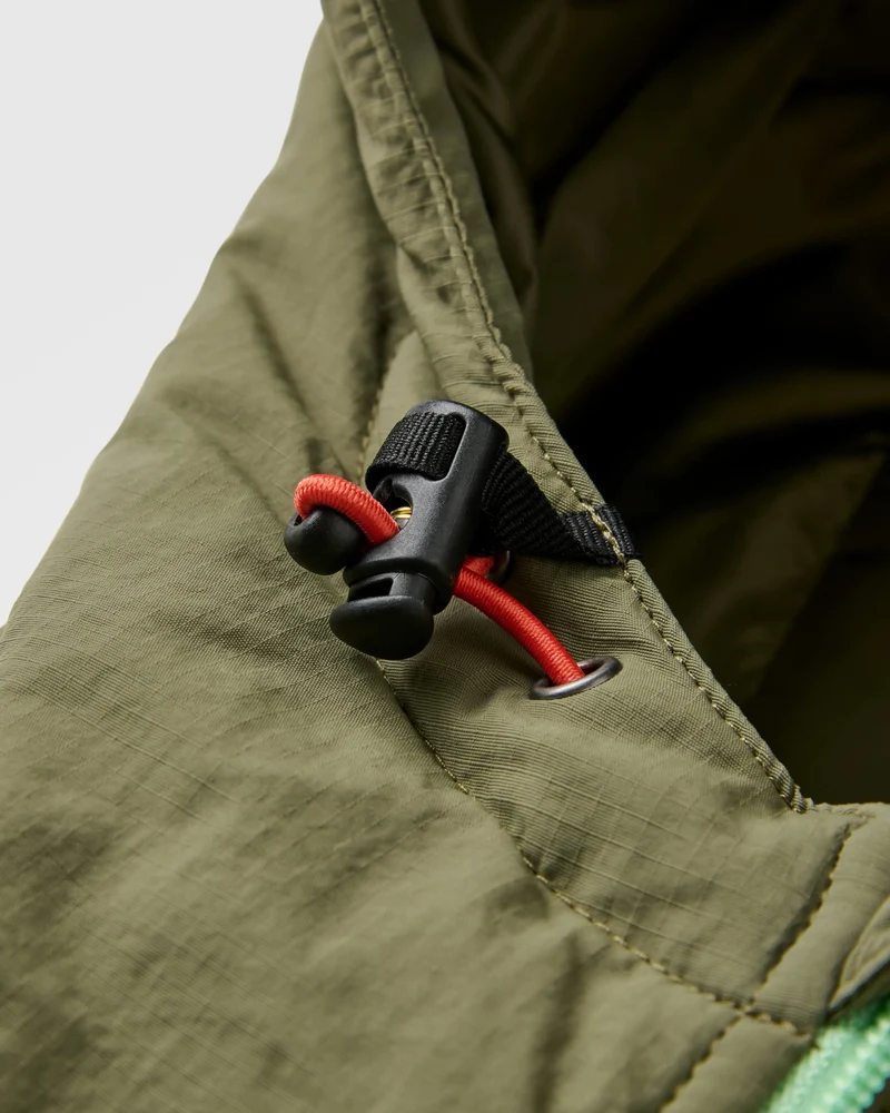 Ocean Isolierter Anorak - Dunkles Denim/ Staubiges Olive