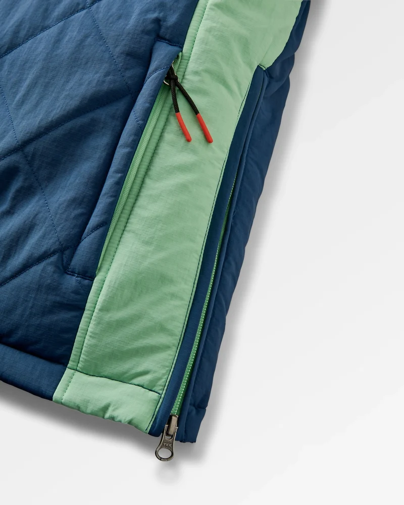 Ocean Isolierter Anorak - Dunkles Denim/ Staubiges Olive