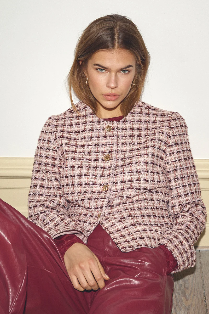 Tikacc Boucle Jacket 500361 | Dusty Rose | Co'couture