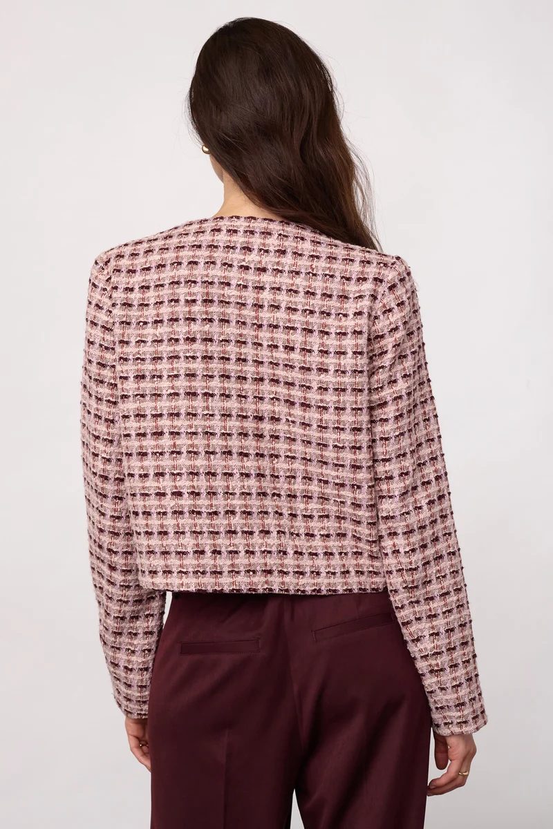 Tikacc Boucle Jacket 500361 | Dusty Rose | Co'couture