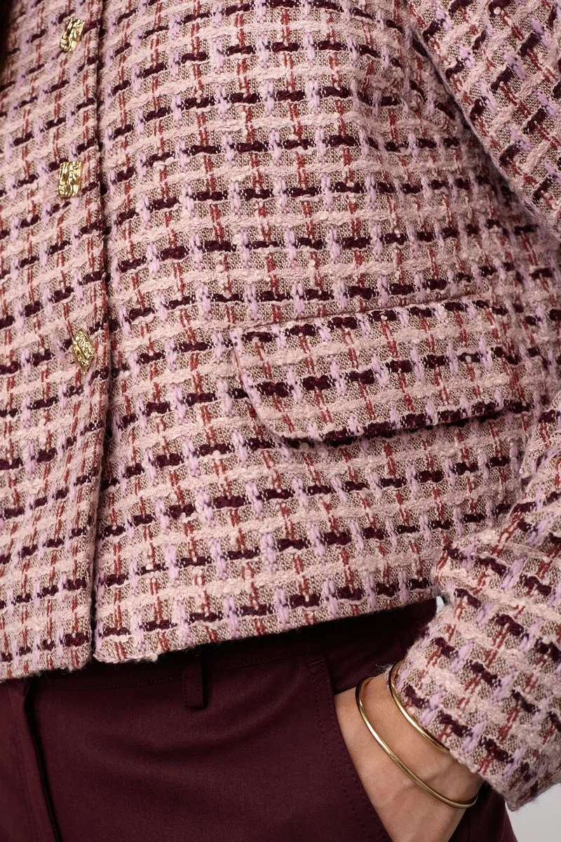 Tikacc Boucle Jacket 500361 | Dusty Rose | Co'couture