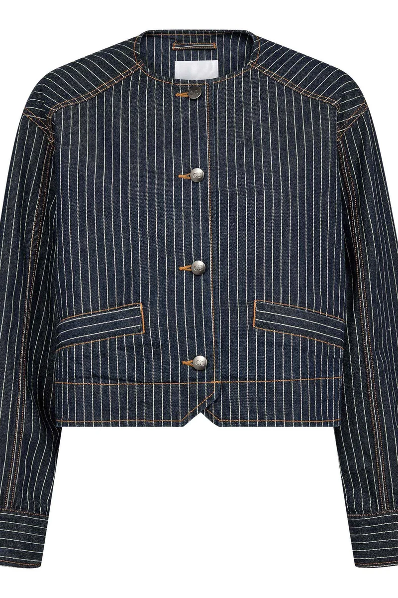 Siggacc Stripe Jacket 500006 | Denim Blue | Co'couture