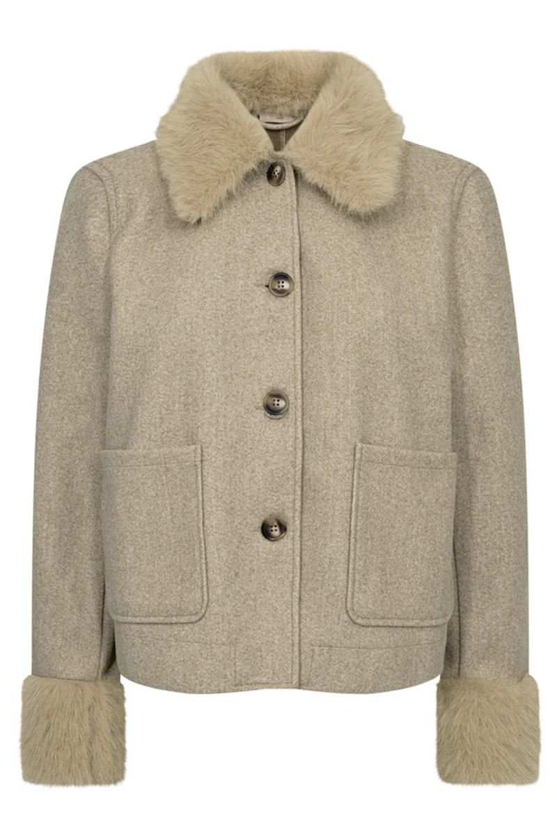 Yanna Jacket 211555 | Silver Mink Melange | Jakke fra Freequent