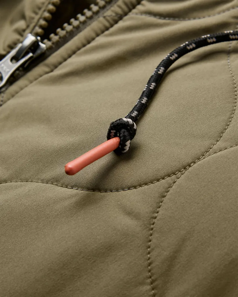 Flora Lange Isolierte Parka - Staubiges Olive