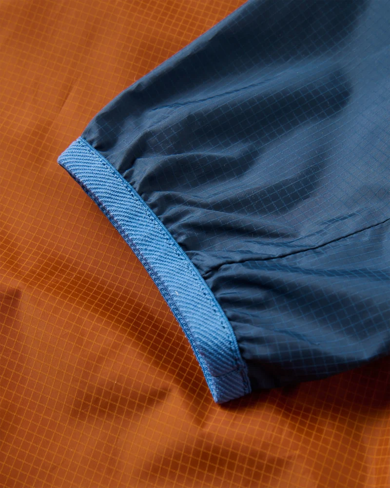 Viento Windshell Jacke - Dunkles Denim/Sonnenuntergangs-Orange