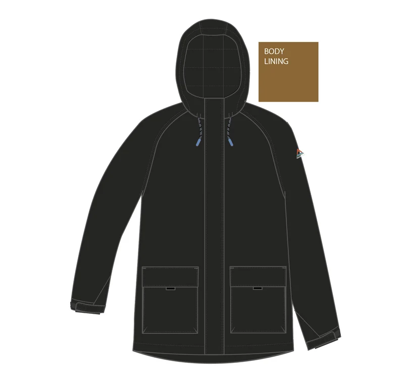 Isolierte Baltic Parka - Schwarz