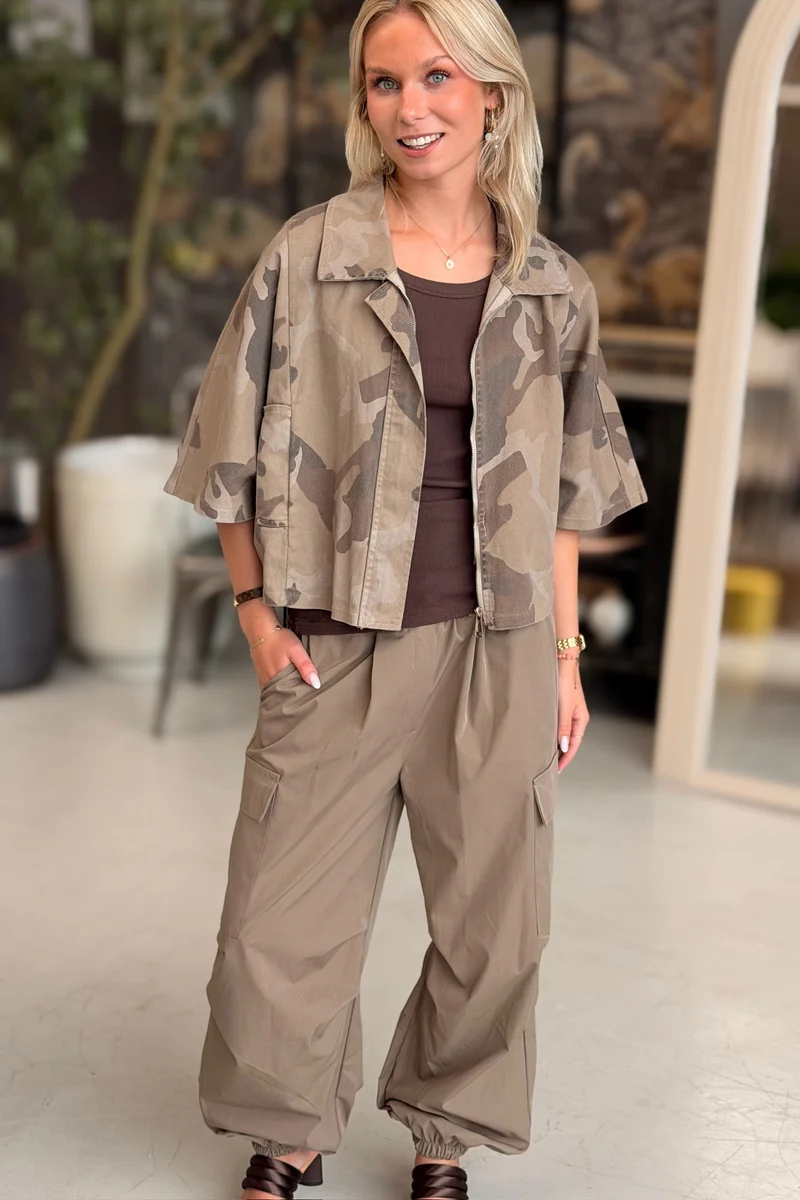 Quartz Jacket 68815M | Beige Camo | Marta du Chateau
