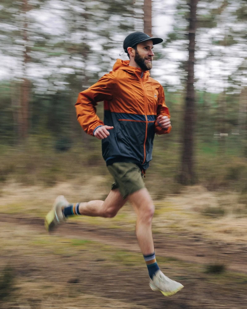 Gusto Windshell Jacke - Sonnenuntergang Orange/Anthrazit