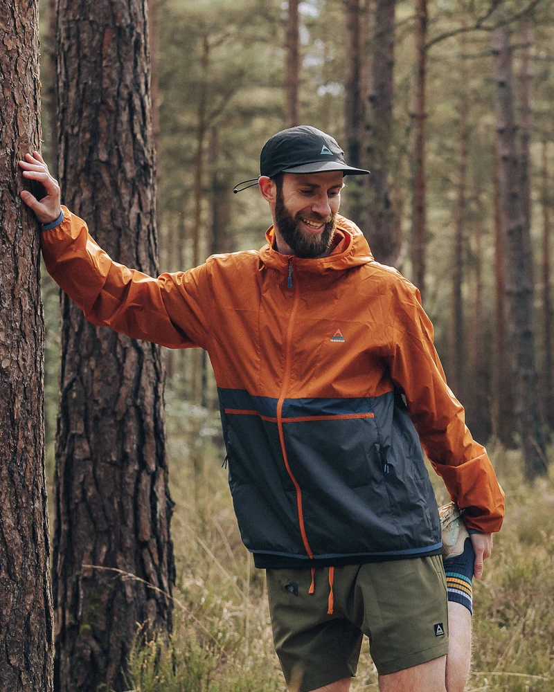 Gusto Windshell Jacke - Sonnenuntergang Orange/Anthrazit