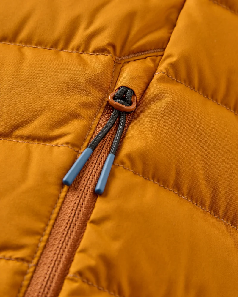 Ashland Daunen Weste - Retro Orange/Tidal Blue