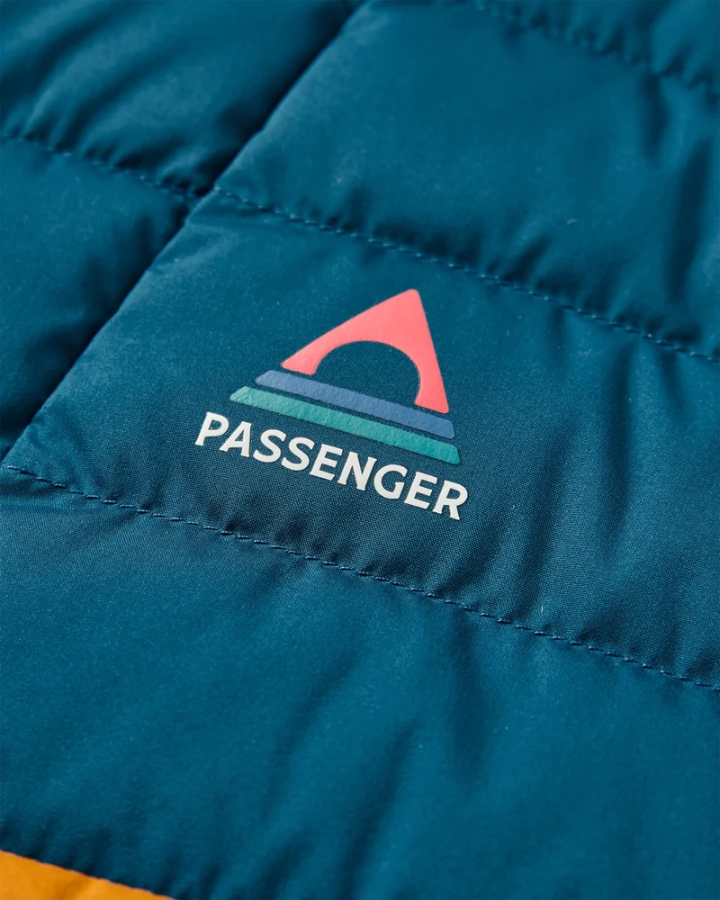 Ashland Daunen Weste - Retro Orange/Tidal Blue