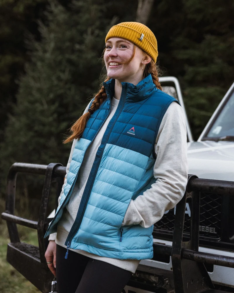 Northstar Daunenweste - Retro Blue/Tidal Blue